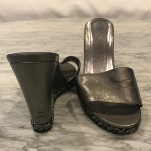 COPY - Chanel Chain Slide Wedges
